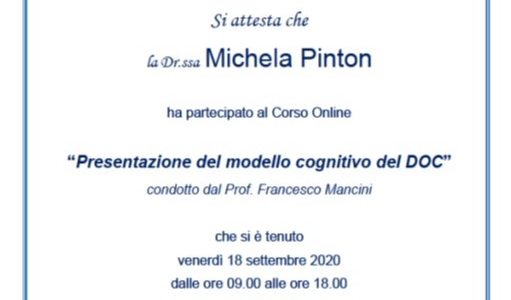 Nuovo attestato.