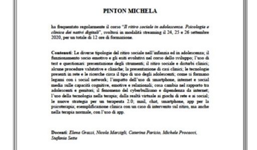 Nuovo attestato!