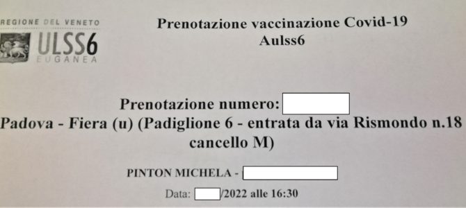 Terza dose Booster