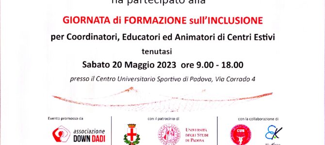 FORMAZIONE SULL’INCLUSIONE